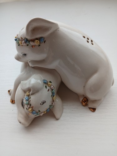 Vintage salt pepper - salt, &
