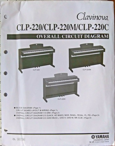 Yamaha clp 220 220m 220c - clp-220,