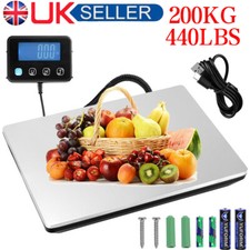 200kg Heavy Duty Digital Postal Parcel Scales Platform Postage Shipping Weighing