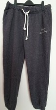Winter jogging bottoms tall length, Tokyo Laundry grey marl white details