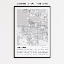 Vancouver Map Print, British