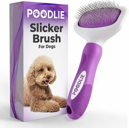 Poodle pet slicker brush - pet,