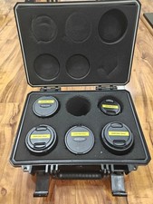 Samyang VDSLR 5-Lens Canon EF Mount Kit 8mm, 14mm, 24mm, 35mm, 85mm with Case.