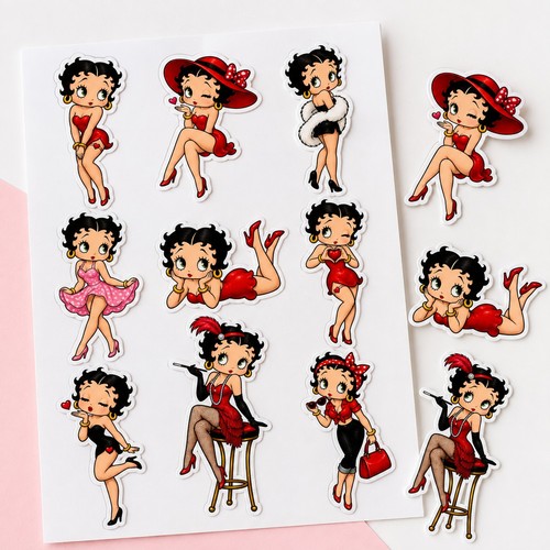 Set betty boop vinyl - set, of
