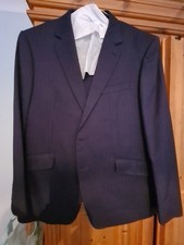 M&S luxury collection, Navy Pin Stripe Suit, Pure Wool