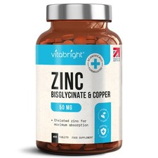 Zinc Bisglycinate with Copper - 400 Tablets