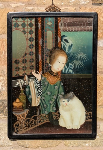 Large chinese reverse painting - chinese,