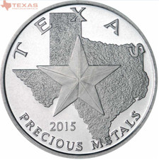 2015 X 2 Texas Precious Metals 1oz 0.9999 Fine Silver Round UltraRare Total 2oz