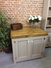 TO CLEAR Shabby Chic Pine TV Cabinet/cupboard,sky Vintage Furniture Whitstable