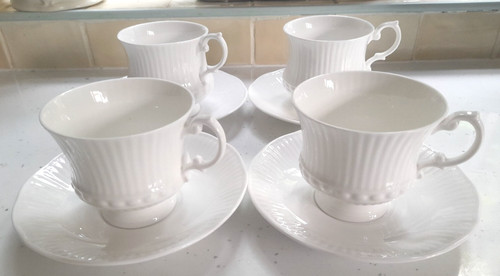 Four white fine - white, china