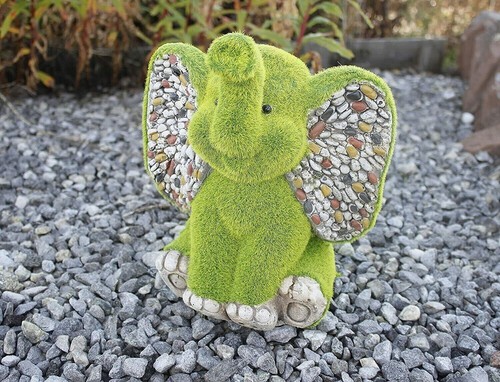 Elephant garden ornament - elephant,
