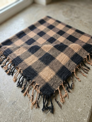 Vintage plaid shemagh keffiyeh - vintage,