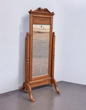 Pine cheval dressing mirror - pine,