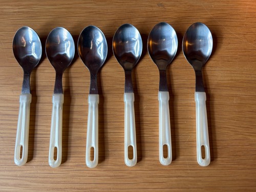 Six vintage tea spoons - spoons, with