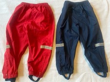 Two Pairs Of Jojo Maman Bebe Waterproof Trousers 18-24m