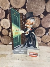 Ever Ready Battery Torch Advertising Shop Sign Vintage 