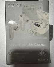 MIXX White True Wireless Earbuds StreamBuds Mini Charge 40h Bluetooth 5.1