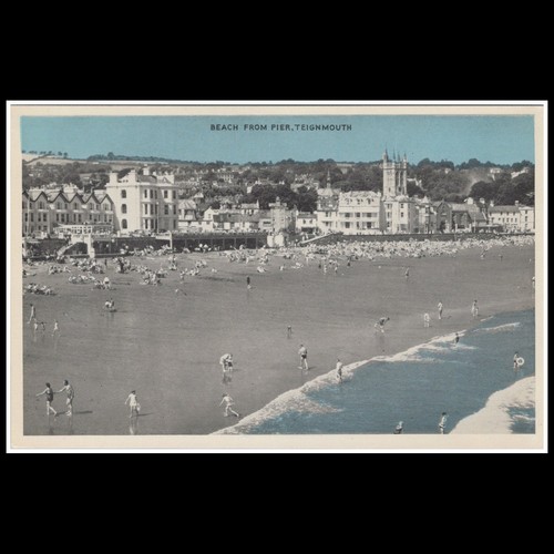 Teignmouth beach from pier - teignmouth,