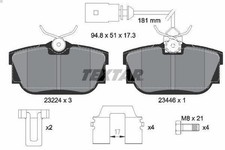 Brake pad set - set,, disc