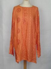 Hindu God Print Kurta Long Sleeve Shirt Ethnic Ganesh Krishna Natraj Om Shiva