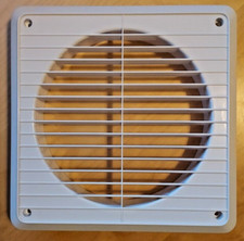 Extractor Fan External Wall Grille - 190mm Fixed Airvent Cover for 150mm Ducting