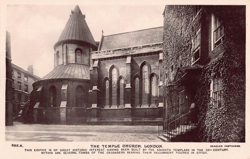 Postcard london the temple - the,