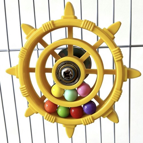 Rudder shaped parrot spinner - shaped,