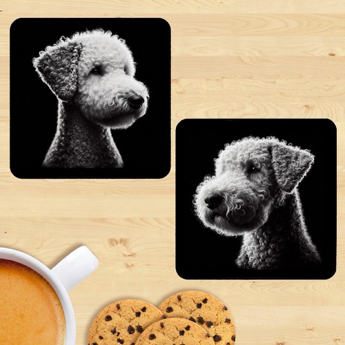 Bedlington terrier coasters - terrier,