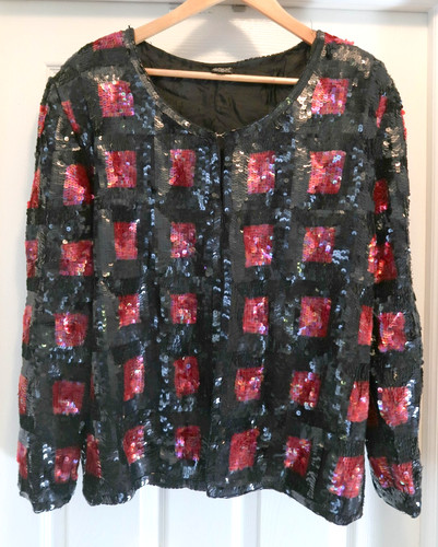 Vintage silk sequin - vintage,