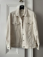 Per Una Ecru Denim Jacket Size