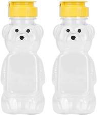 2 Pcs Plastic Bear Honey