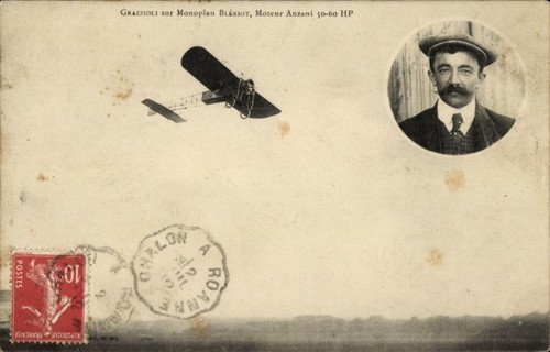 Postcard grazzioli sur monplan - postcard,
