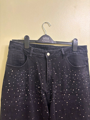 Women black sparkle - black, jeans