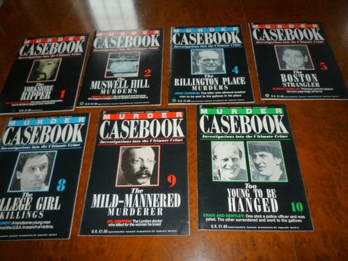 Murder casebook magazines - murder,