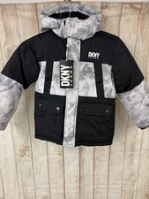 DKNY Camo Puffer Coat Size Age