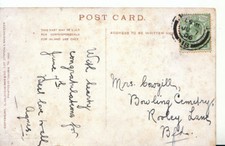 Genealogy Postcard - Cowgill - Bowling Cemetry - Rooley Lane - Bld - Ref 3510A