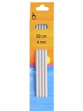 Pony Metal Double Ended Pointed Knitting Needles 20cm / 8in Aluminium 2-15mm x4