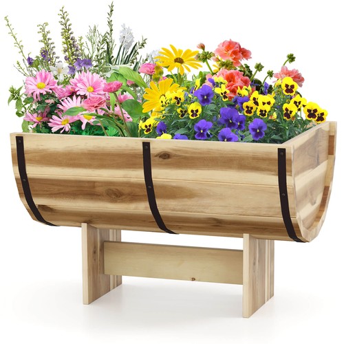 Outdoor wooden planter - outdoor, solid
