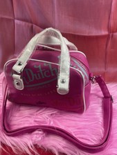 Von Dutch Vintage Rose Pink Graffiti Crossbody Hand Shoulder Bag [New] Det.Strap