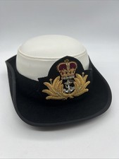Vintage Royal Australian Navy Women's Tricorn Hat Dress Cap Sz56 2003 RAN