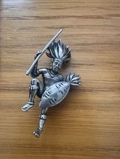 Zulu Warrior Brooch Badge Pin