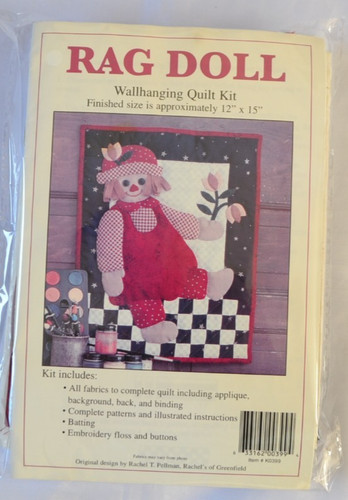 Rag doll wallhanging quilt kit - doll,