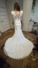 Vintage wedding dress with a