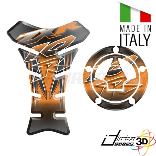 Stickers tank cap orange - 3d, +