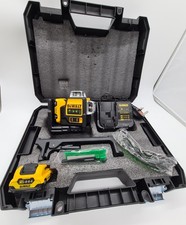 DeWalt Green 3 sides Self Leveling Laser Level 360+2Batteries +Case+Accessories.
