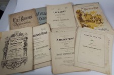 Antique Music Sheets / Books x 30 Including Early Folk Songs, Hymns Early 20th c