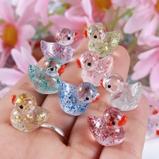 100Pcs Mini Ducks, 10 Colors