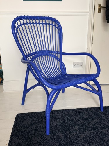 Habitat retro rattan - retro, blue