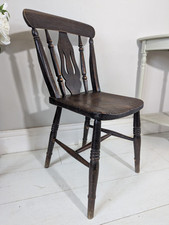 Fiddle Back Kitchen Chair Windsor Farmhouse Country Postage Available 