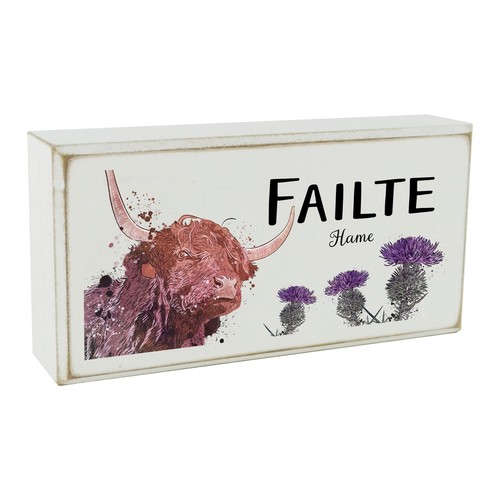 Failte hame highland cow - failte,
